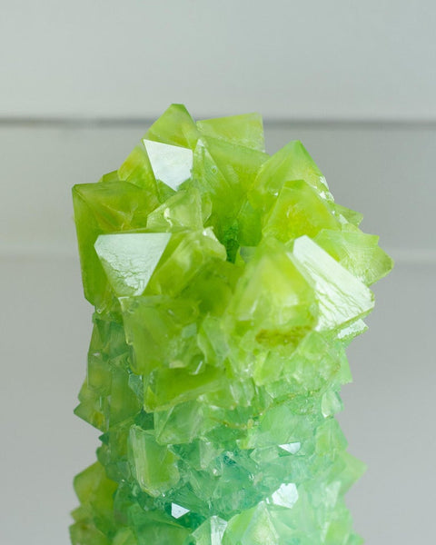 CONTEMPORARY CRYSTALLIZED VASE IN GREEN BY ISAAC MONTÉ, NETHERLANDS