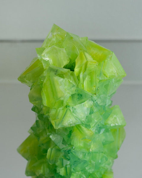 CONTEMPORARY CRYSTALLIZED VASE IN GREEN BY ISAAC MONTÉ, NETHERLANDS