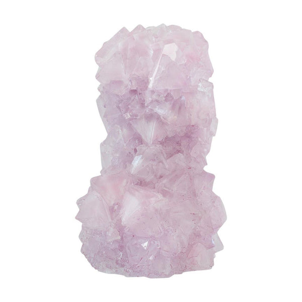 CONTEMPORARY CRYSTALLIZED VASE IN SOFT PINK BY ISAAC MONTÉ, NETHERLANDS