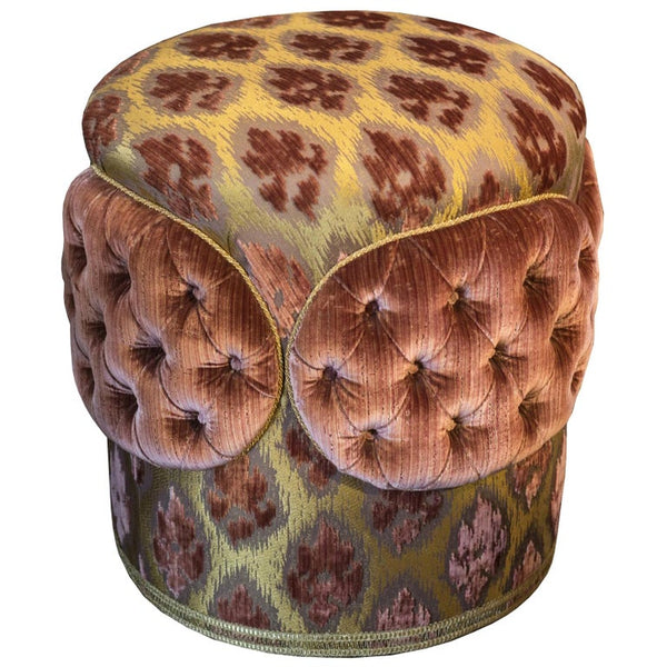 PAIR OF STUDIO MAISON NURITA BESPOKE OTTOMAN UPHOLSTERED IN BEVILACQUA SILK VELVET