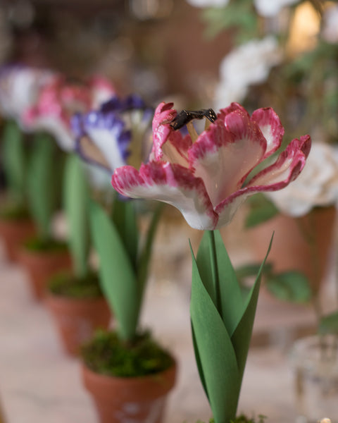 PORCELAIN PURPLE TULIPS