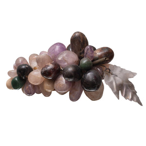 CONTEMPORARY SMALL BUNCH OF SEMI-PRECIOUS GRAPES